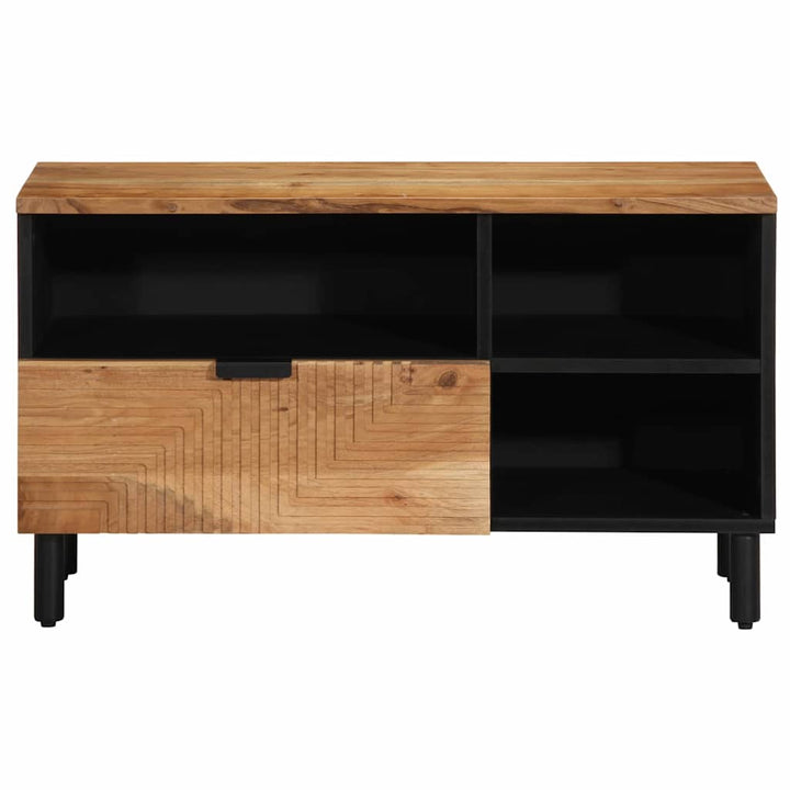 TV-skab med skuffe Brun 80 x 33 x 46 cm Massivt mangotræ