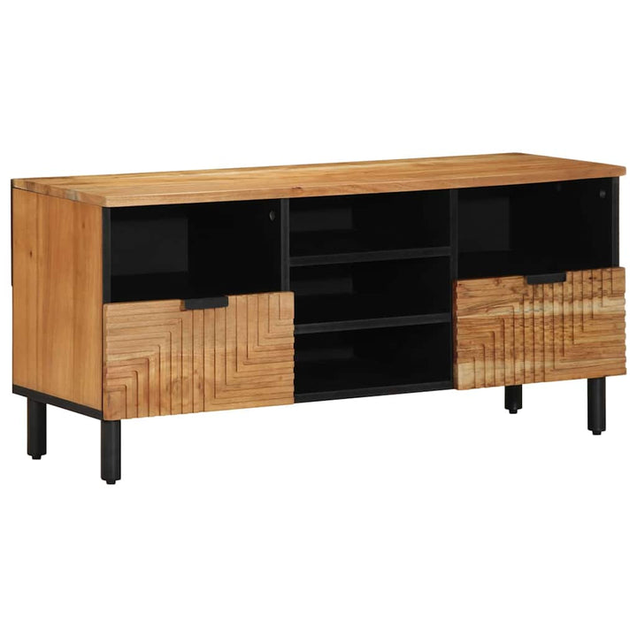 TV-skab med skuffe Brun 100 x 33,5 x 46 cm Massivt mangotræ
