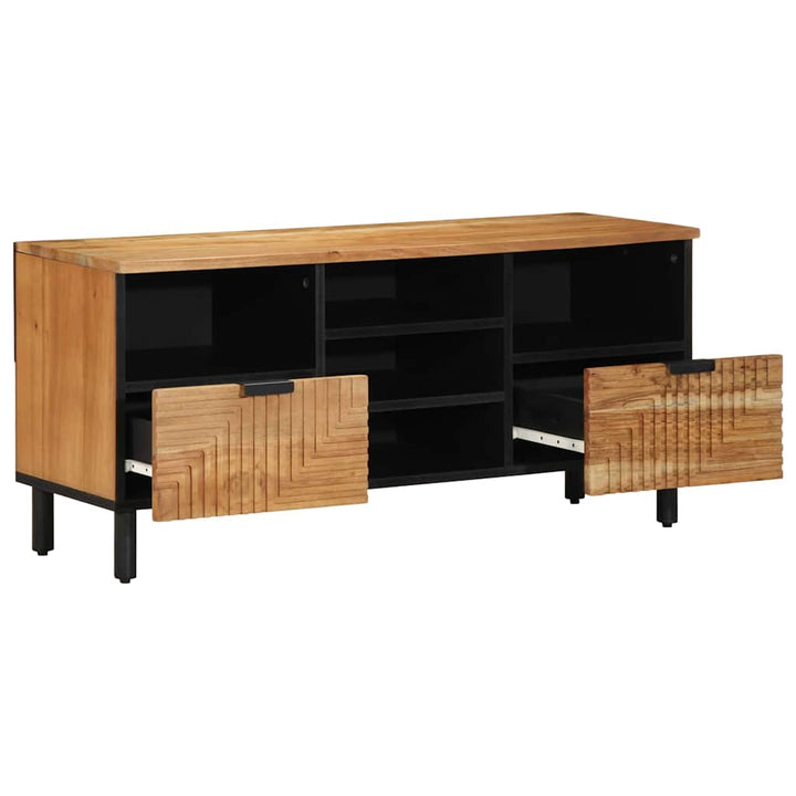 TV-skab med skuffe Brun 100 x 33,5 x 46 cm Massivt mangotræ