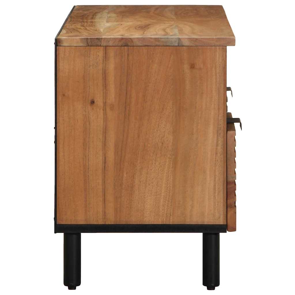 TV-skab med skuffe Brun 100 x 33,5 x 46 cm Massivt mangotræ
