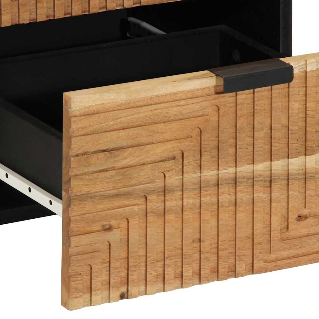 Sideboard med skuffe Brun 40 x 33 x 75 cm Massivt mangotræ