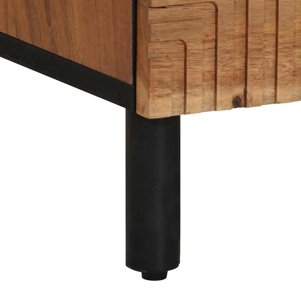 Sideboard med skuffe Brun 40 x 33 x 75 cm Massivt mangotræ