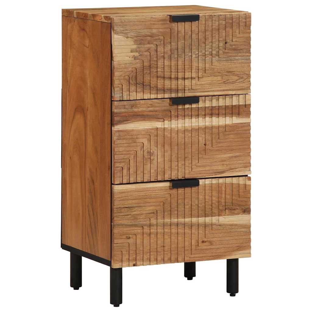 Sideboard med skuffe Brun 40 x 33 x 75 cm Massivt mangotræ