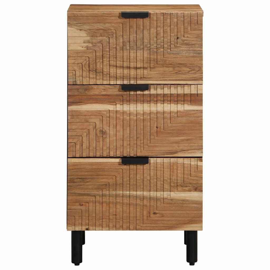 Sideboard med skuffe Brun 40 x 33 x 75 cm Massivt mangotræ