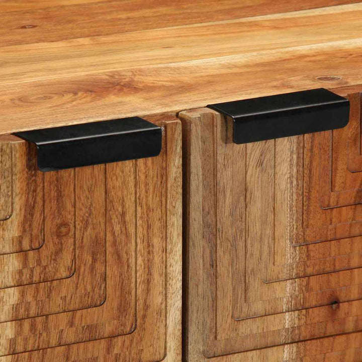 Sideboard med hylde Brun 60 x 33,5 x 75 cm Massivt mangotræ