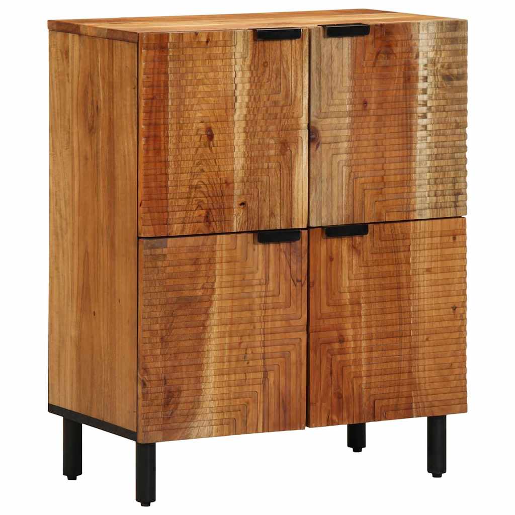 Sideboard med hylde Brun 60 x 33,5 x 75 cm Massivt mangotræ