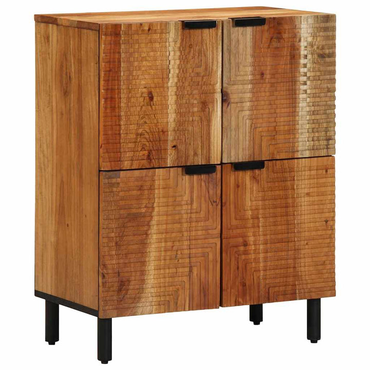 Sideboard med hylde Brun 60 x 33,5 x 75 cm Massivt mangotræ