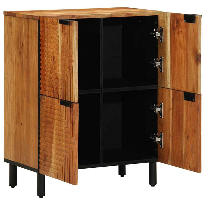 Sideboard med hylde Brun 60 x 33,5 x 75 cm Massivt mangotræ
