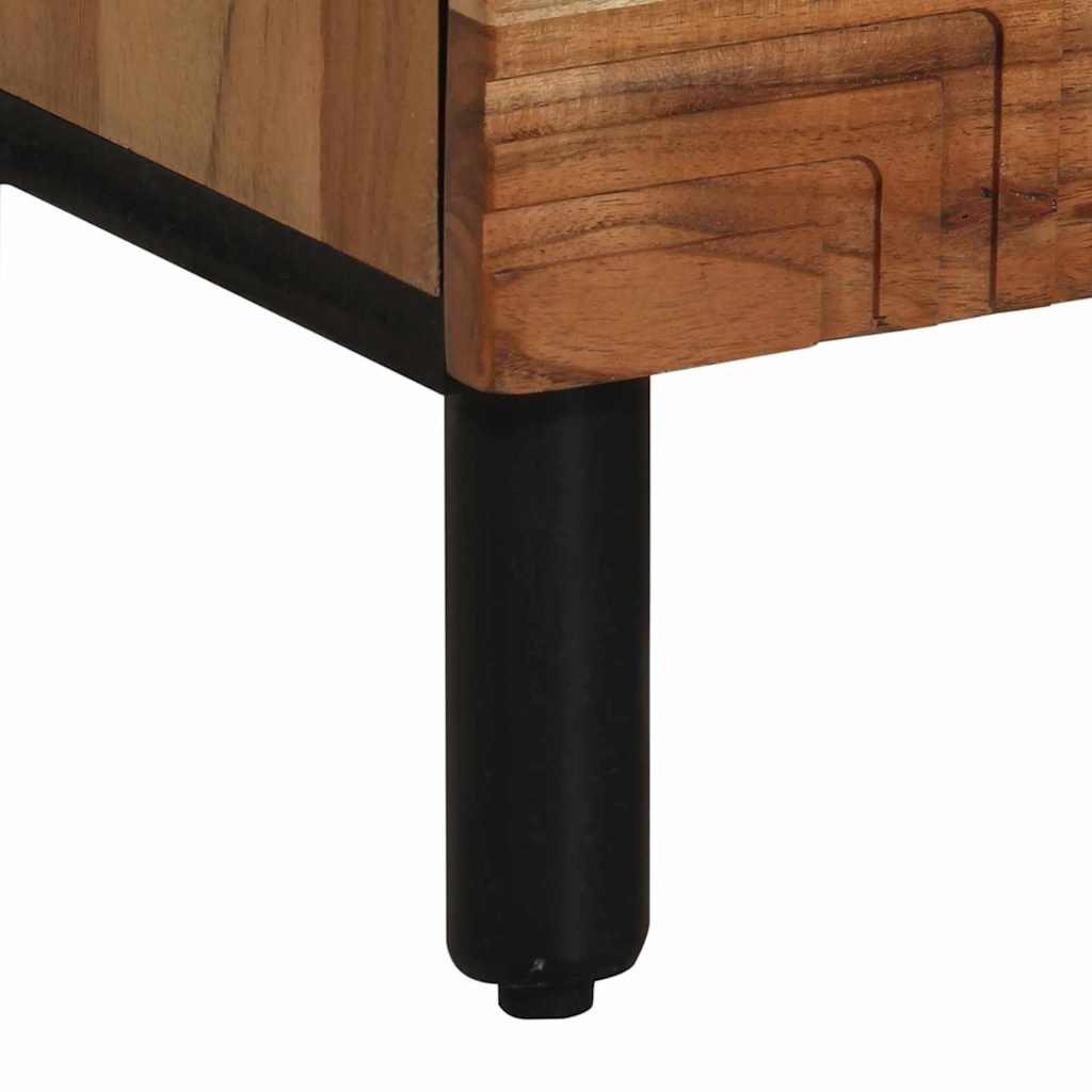 Highboard med hylde Brun 40 x 33,5 x 110 cm Massivt mangotræ