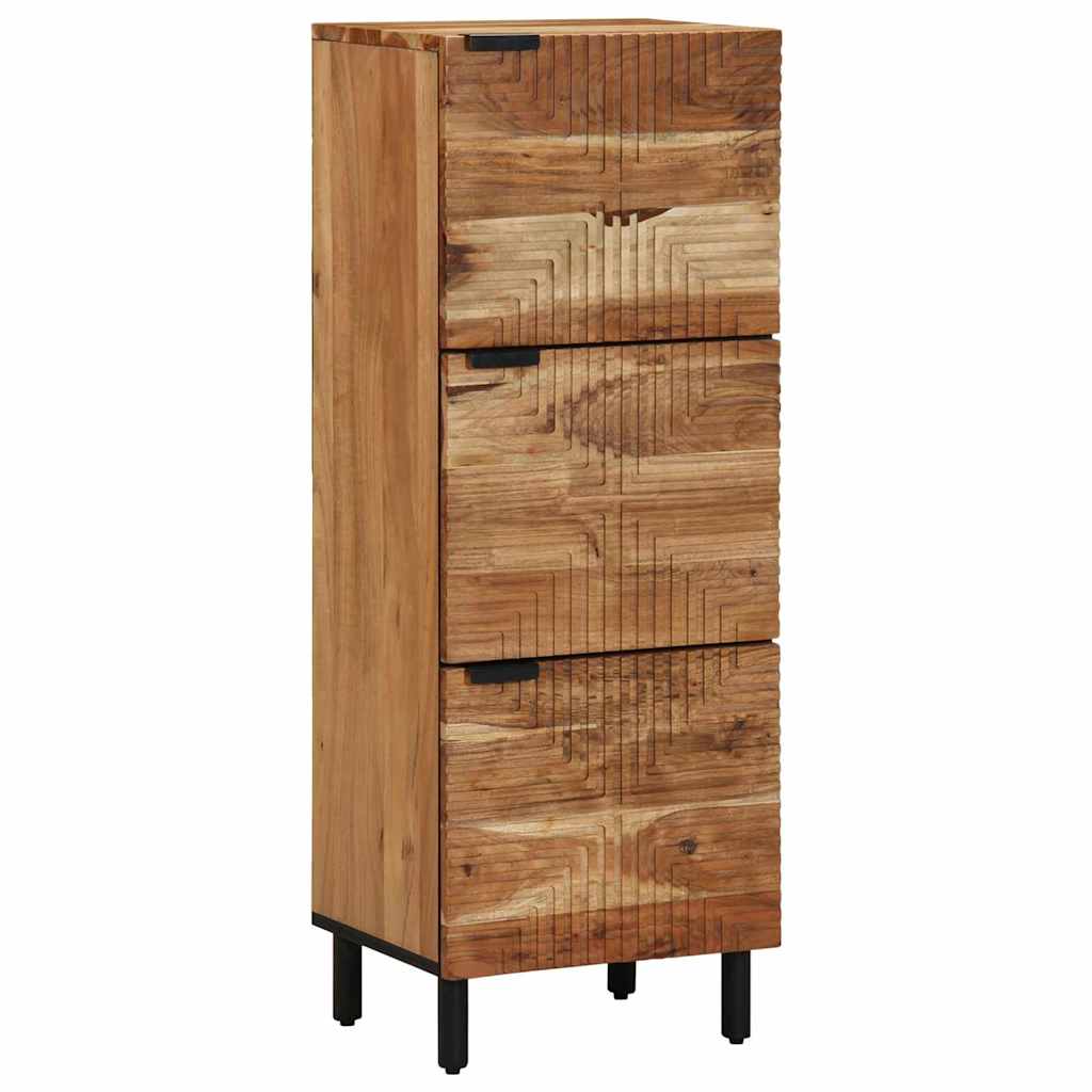 Highboard med hylde Brun 40 x 33,5 x 110 cm Massivt mangotræ