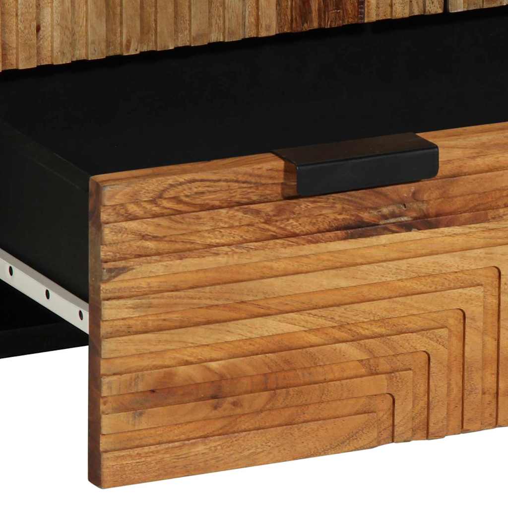 Highboard med skuffe Brun 60 x 33 x 100 cm Massivt mangotræ