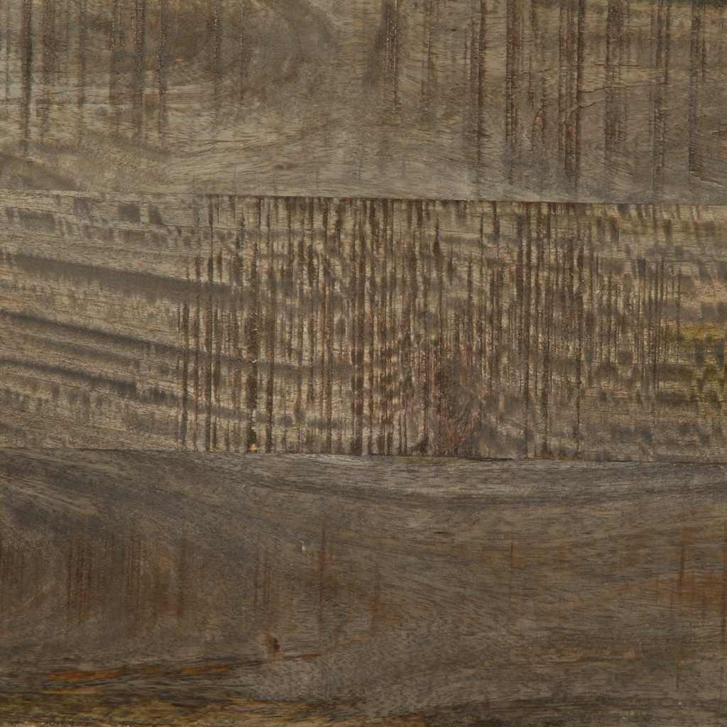 tv-bord 105x33,5x46 cm massivt mangotræ lysegrå