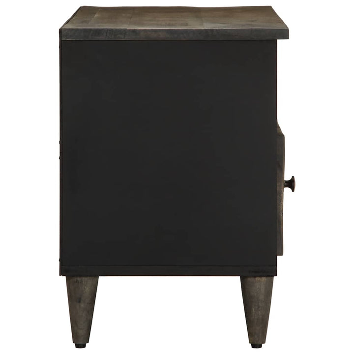 tv-bord 100x33x46 cm massivt mangotræ sort