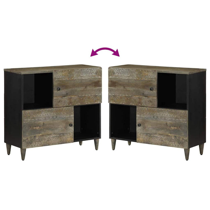 skænk 80x33x75 cm massivt mangotræ