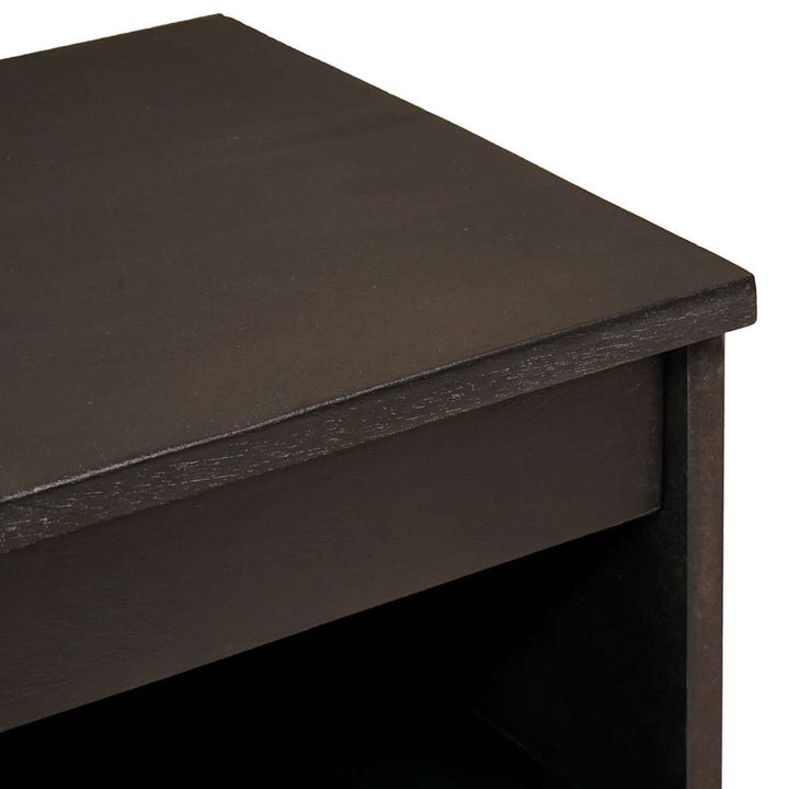 Sideboard Sort og Guld 60 x 33 x 75 cm Massivt mangotræ