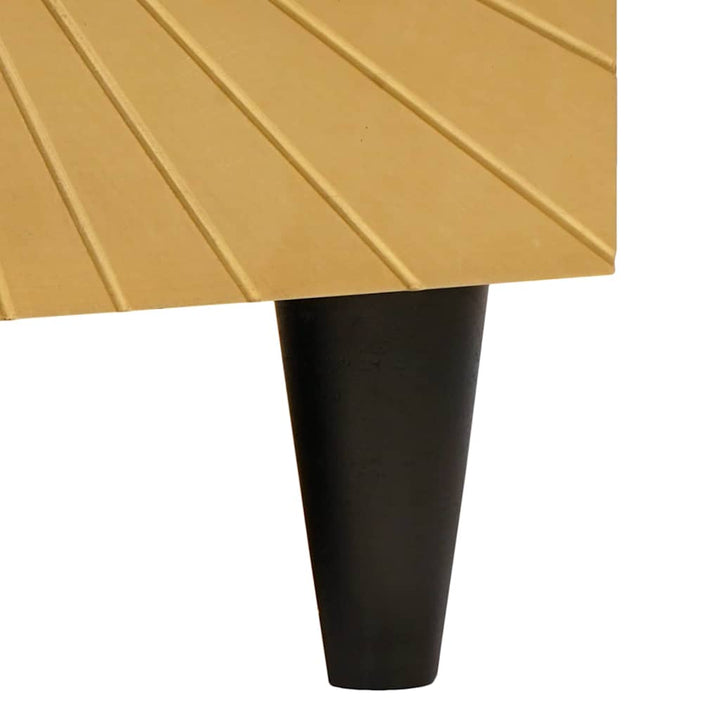 Sideboard Sort og Guld 60 x 33 x 75 cm Massivt mangotræ