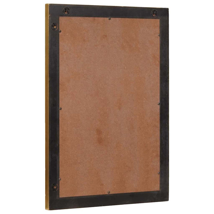 Badeværelsesspejl Guld 50 x 2,5 x 70 cm Glass og fast mango træ