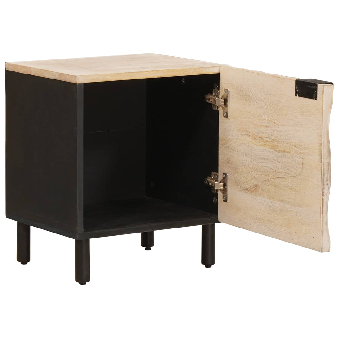 Natskab 2 pcs Hvid 40 x 33 x 46 cm Massivt mangotræ