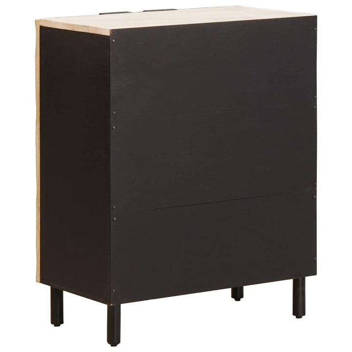 Sideboard Hvid Vask Finish 60 x 33 x 75 cm Massivt mangotræ
