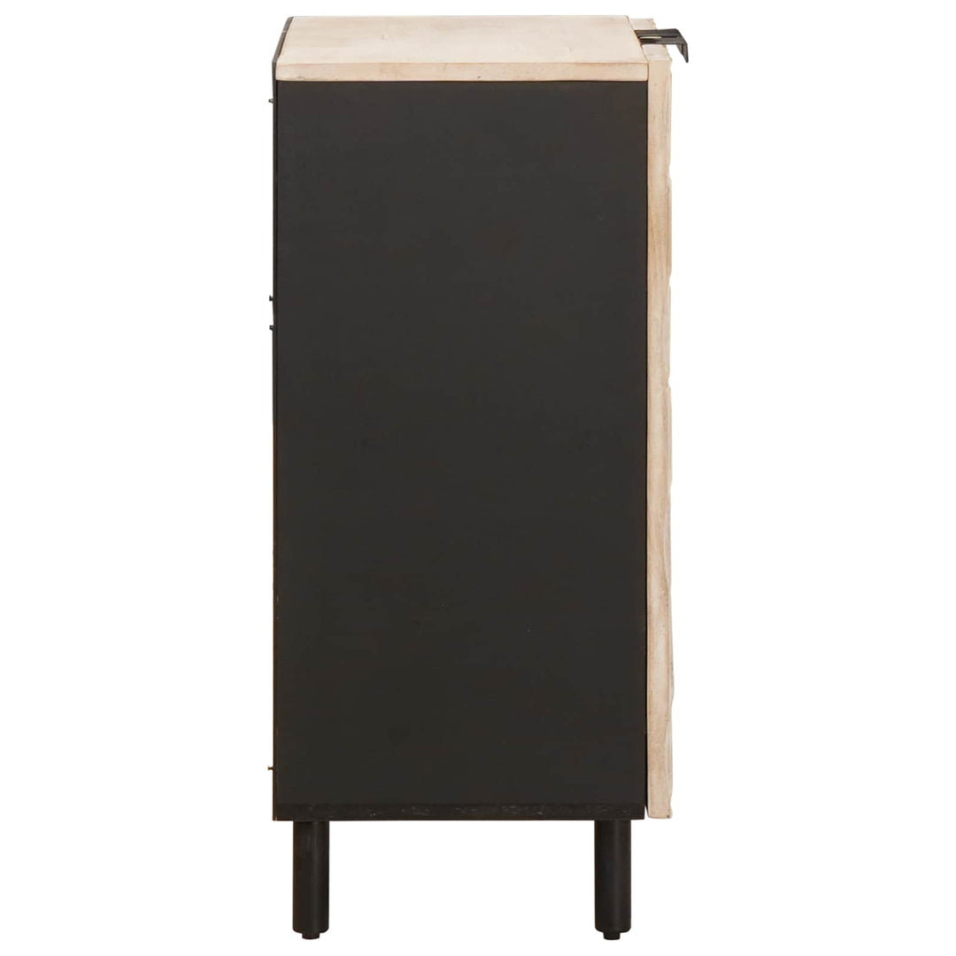 Sideboard Hvid Vask Finish 60 x 33 x 75 cm Massivt mangotræ