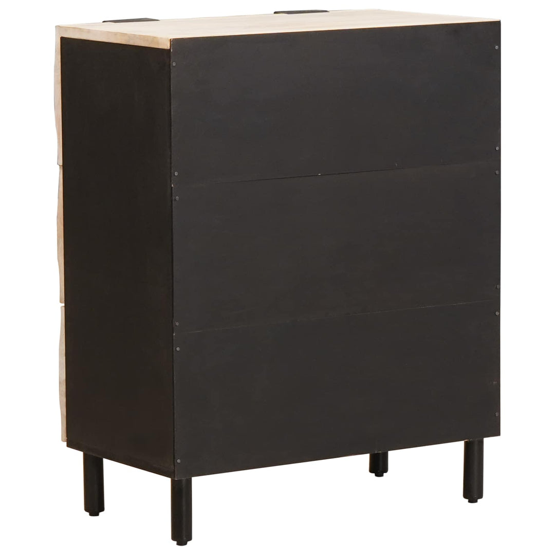 Sideboard Hvid Vask Finish 60 x 33 x 75 cm Massivt mangotræ