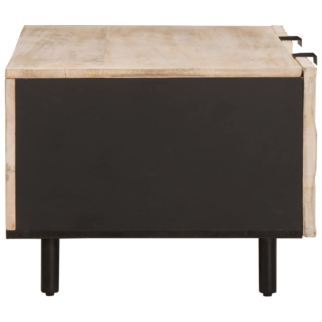 Sofabord Hvid 100 x 54 x 40 cm Massivt mangotræ