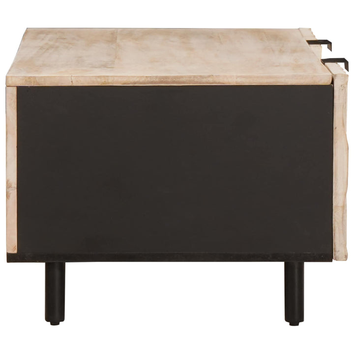 Sofabord Hvid 100 x 54 x 40 cm Massivt mangotræ