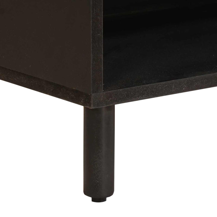 TV-skab Hvid Vask Finish 80 x 33 x 46 cm Massivt mangotræ