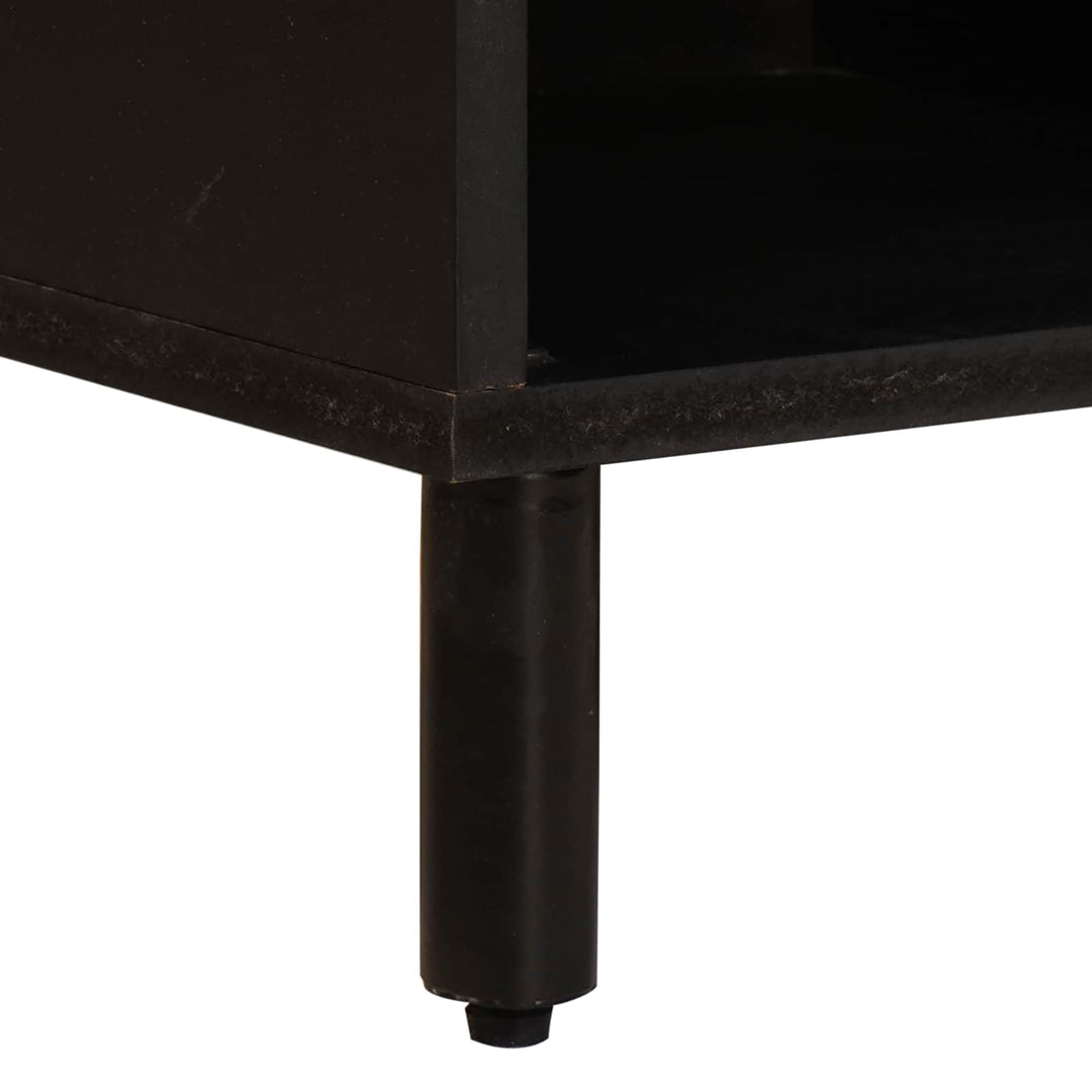 TV-skab Hvid Vask Finish 80 x 33 x 46 cm Massivt mangotræ
