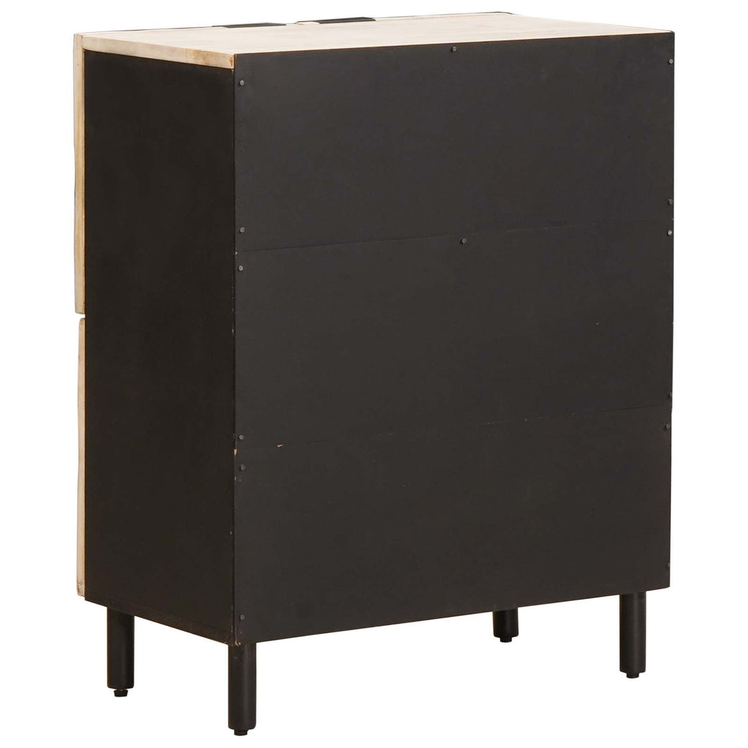 Sideboard Hvid Vask Finish 60 x 33 x 75 cm Massivt mangotræ