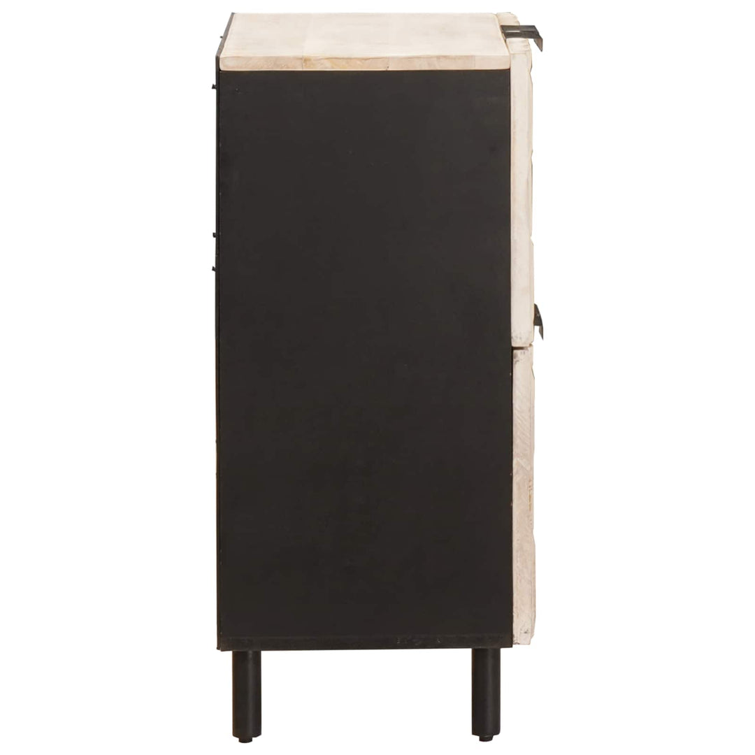 Sideboard Hvid Vask Finish 60 x 33 x 75 cm Massivt mangotræ