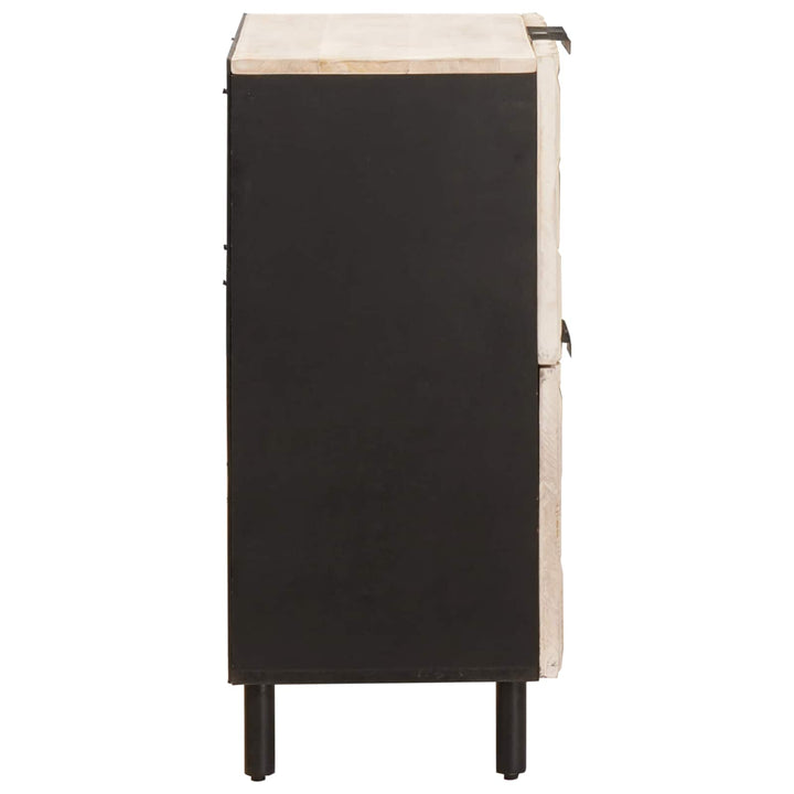 Sideboard Hvid Vask Finish 60 x 33 x 75 cm Massivt mangotræ