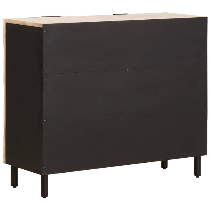 Sideboard Hvid Vask Finish 90 x 33 x 75 cm Massivt mangotræ