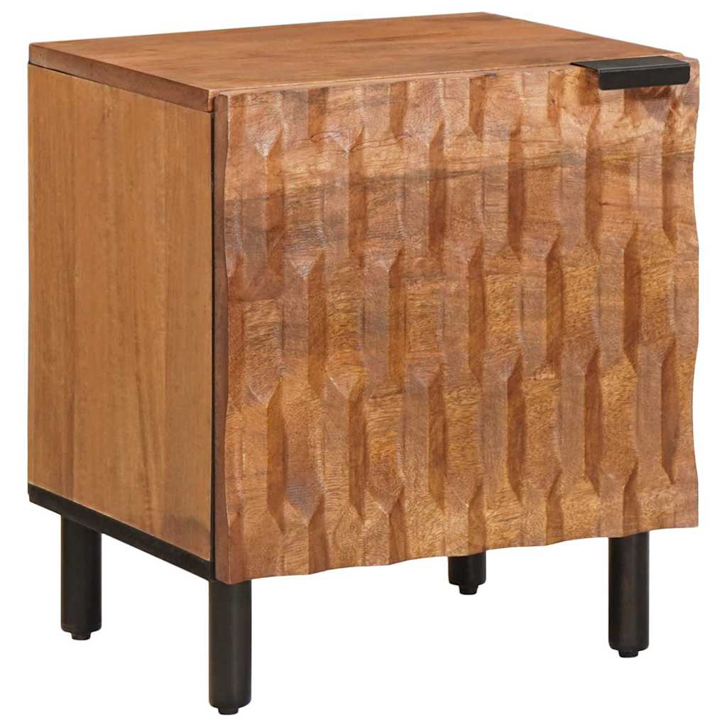 Natskab 2 pcs Brun 40 x 33 x 46 cm Massivt mangotræ