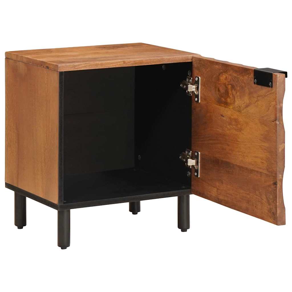 Natskab 2 pcs Brun 40 x 33 x 46 cm Massivt mangotræ