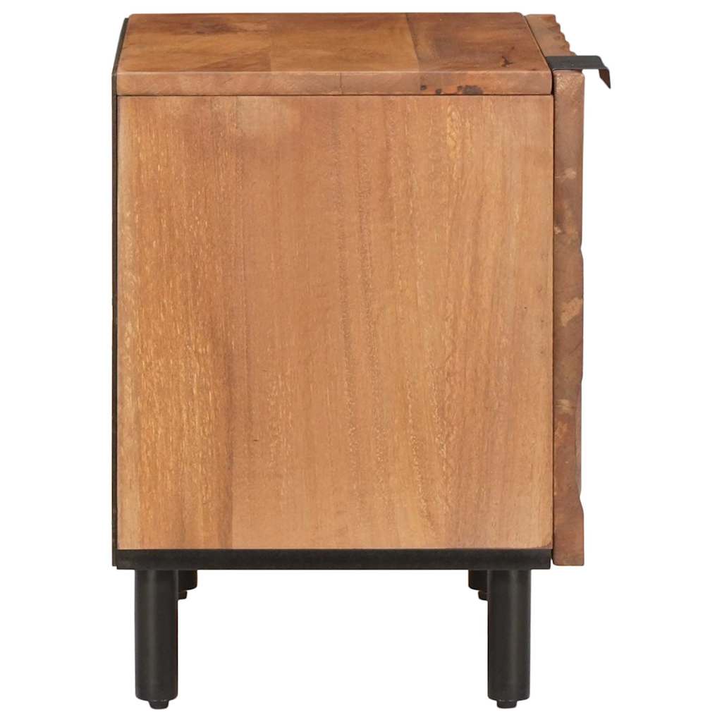Natskab 2 pcs Brun 40 x 33 x 46 cm Massivt mangotræ