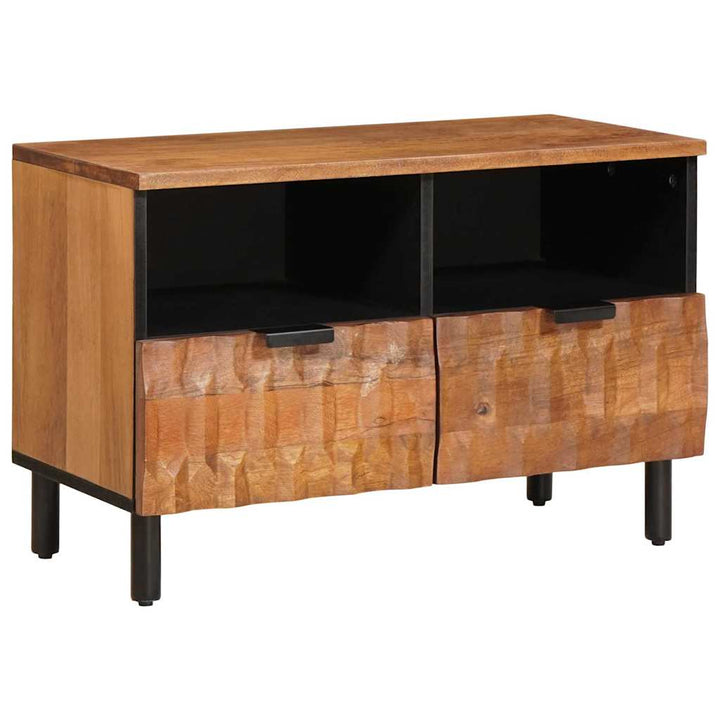 TV-skab Acacia Brun Finish 70 x 33 x 46 cm Massivt mangotræ