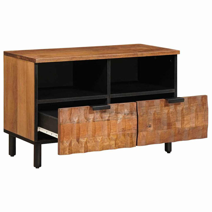 TV-skab Acacia Brun Finish 70 x 33 x 46 cm Massivt mangotræ