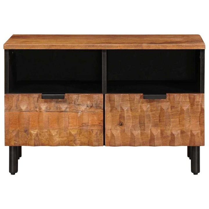 TV-skab Acacia Brun Finish 70 x 33 x 46 cm Massivt mangotræ