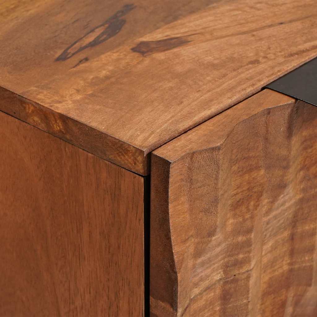 Sideboard 60 x 33 x 75 cm Massivt mangotræ Acacia Brun Finish