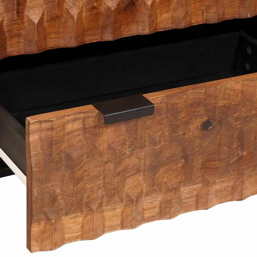 Sideboard 60 x 33 x 75 cm Massivt mangotræ Acacia Brun Finish
