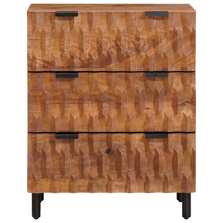 Sideboard 60 x 33 x 75 cm Massivt mangotræ Acacia Brun Finish