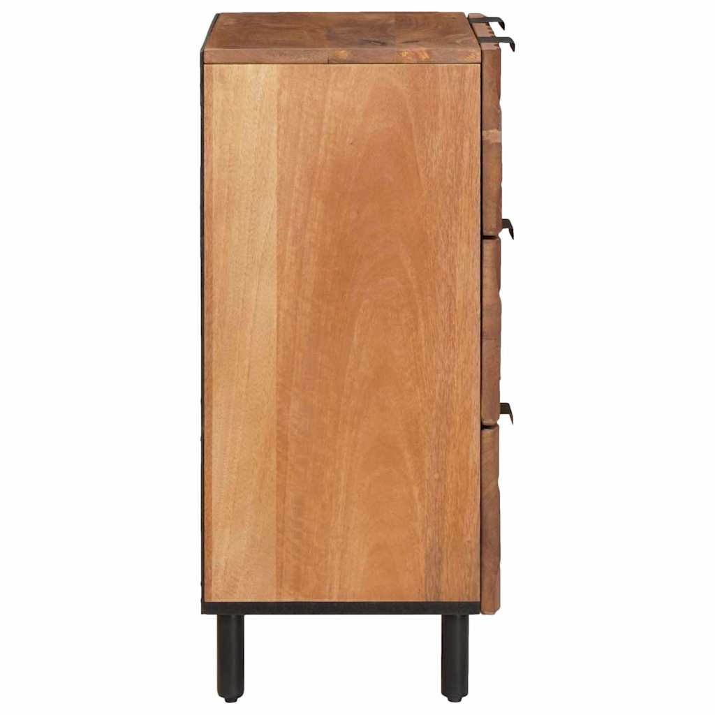 Sideboard 60 x 33 x 75 cm Massivt mangotræ Acacia Brun Finish