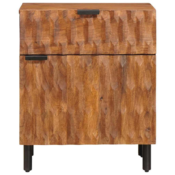 Natskab med skuffe Brun 50 x 33 x 60 cm Massivt mangotræ