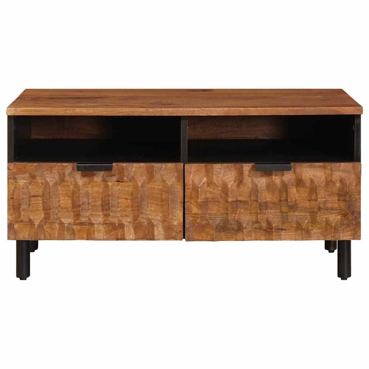 Sofabord med skuffe Brun 80 x 54 x 40 cm Massivt mangotræ