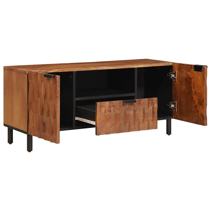 TV-skab Acacia Brun Finish 105 x 33 x 46 cm Massivt mangotræ
