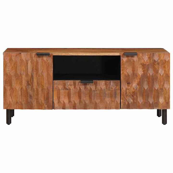 TV-skab Acacia Brun Finish 105 x 33 x 46 cm Massivt mangotræ