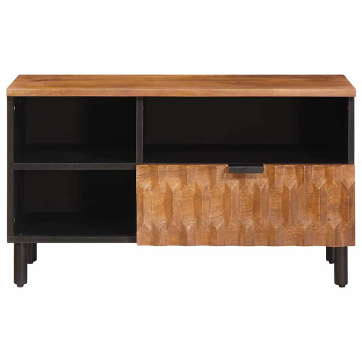 TV-skab Acacia Brun Finish 80 x 33 x 46 cm Massivt mangotræ