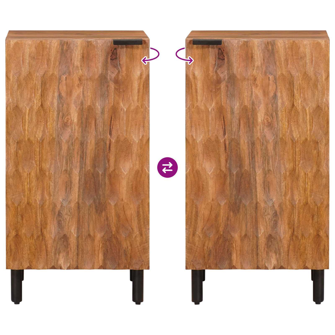 Sideboard Acacia Brun Finish 40 x 33 x 75 cm Massivt mangotræ