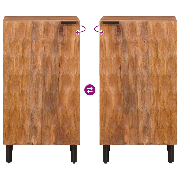 Sideboard Acacia Brun Finish 40 x 33 x 75 cm Massivt mangotræ